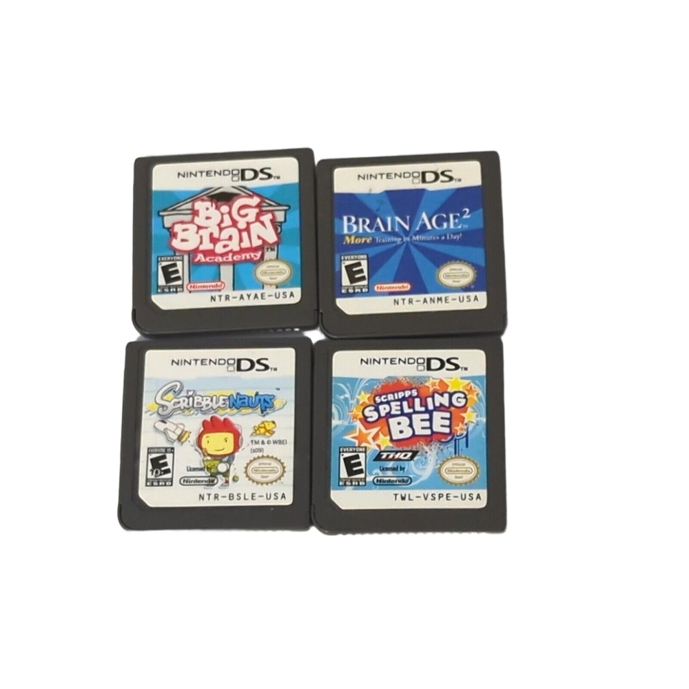 Nintendo‎ DS Games Scribblenauts Brain Age 2 Big Brain Academy Scripps Spelling